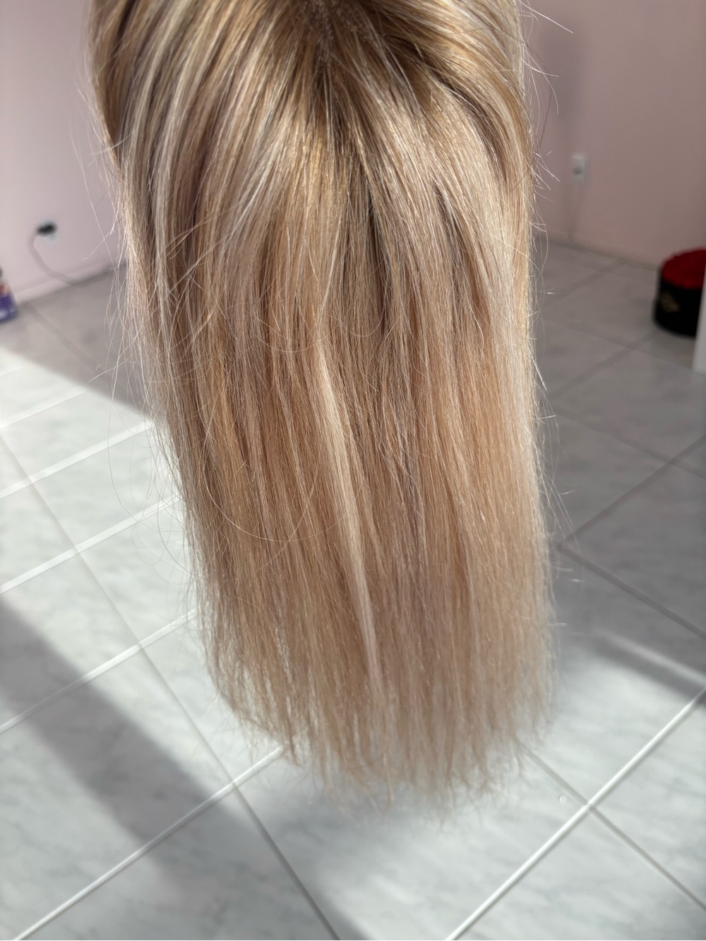 Natural Blonde Clip-In Topper - Lightweight Blonde Hairpiece - Picture 8 of 16